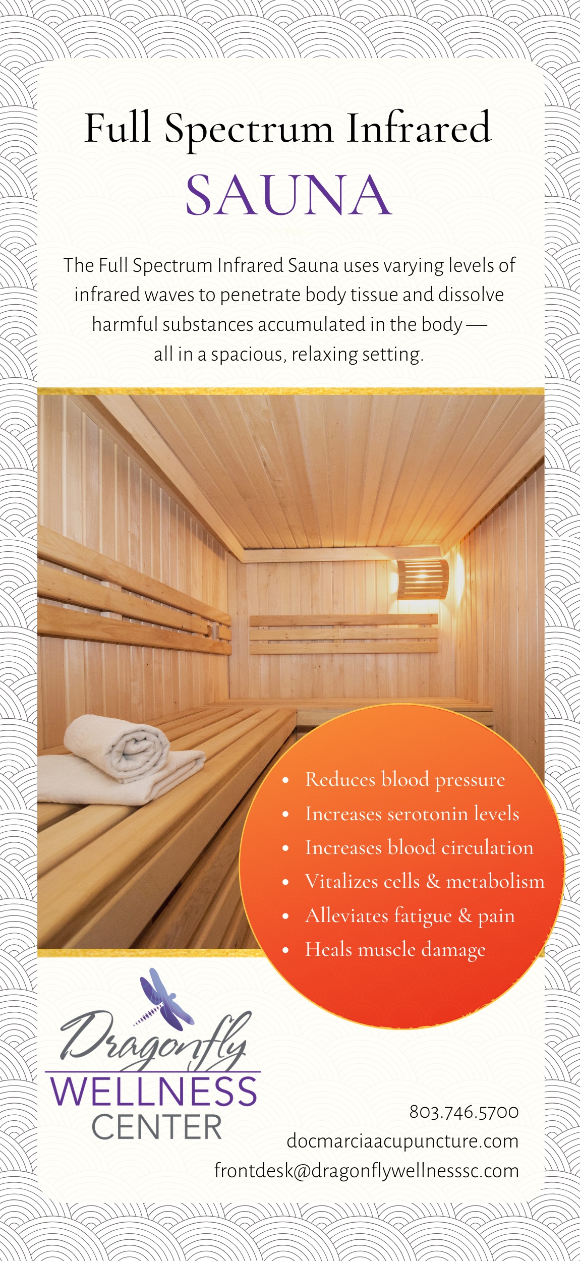 Infrared sauna brochure